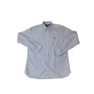 Polo Ralph Lauren Striped Shirt Mens Purple Slim Fit 100% Cotton Size XLTG
